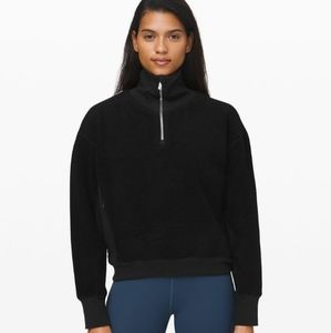 Lululemon Stand Out Half Zip Sherpa Sweater
